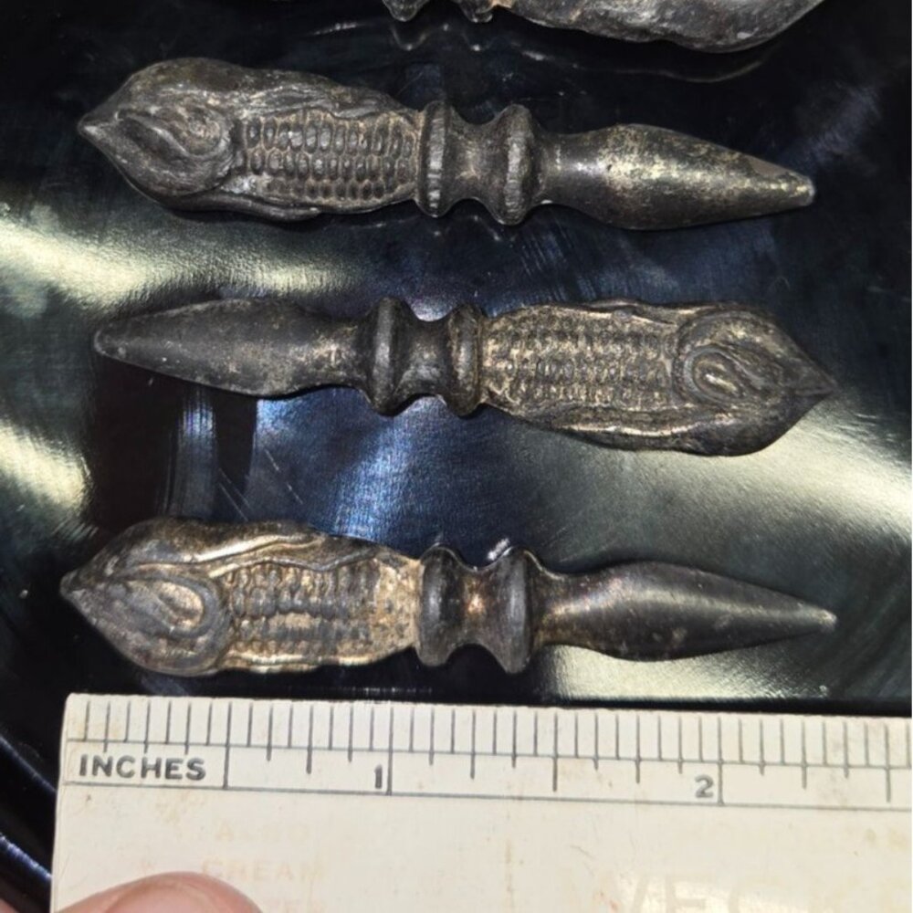 Vintage Crest Silver Plated Corn on Cob Holders Antique dining collectibles - Picture 5 of 9